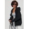 Худі жіноче трикотаж тепле oversize чорне
