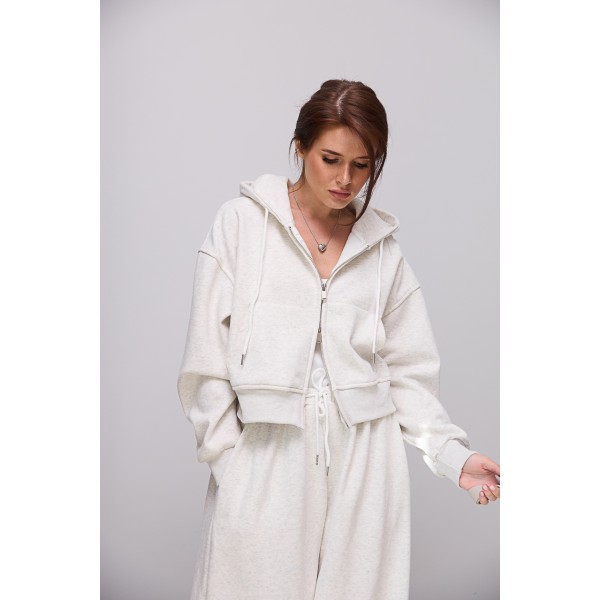 Спортивный костюм женский утепленный светлый Lurex