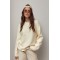 Вязана кофта з написом на спині - молочний ONE SIZE 76809