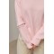 Джемпер oversize з декоративними блискавками на рукавах - рожевий ONE SIZE