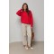 Джемпер жіночий в'язаний oversize червоний