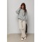 Джемпер жіночий в'язаний oversize сірий