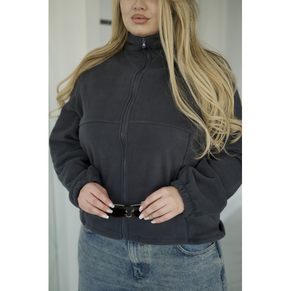 Кофта женская флисовая графитовая F-Girl