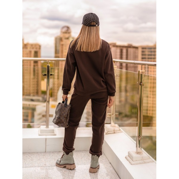 Костюм спортивный женский шоколадный F-Girl