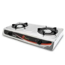 Плита газова Domotec MS-6606 настільна 2 конфорки сталева