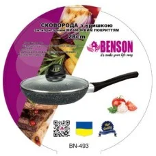 Сковорода Benson BN-493 28 см чорна