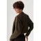 Кардиган женский трикотажный короткий темно-коричневый Lurex