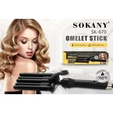 Плойка пять волн Sokany SK-670 45 Вт керамическая черная