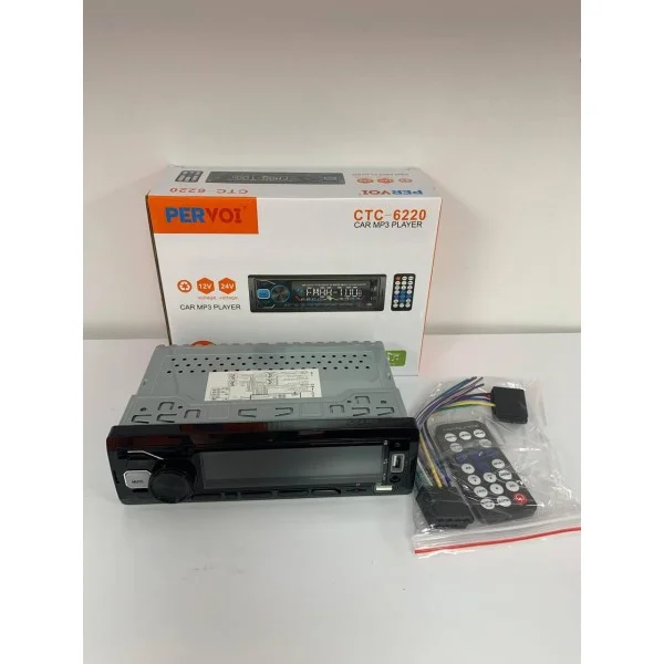 Автомагнитола PERVOI CTC-6220 4x60 Вт 12В/24В Bluetooth PERVOI