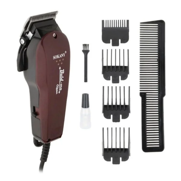Машинка для стрижки Sokany SK-9904 5 Вт 4 насадки черная Sokany