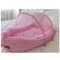 Кроватка Portable Baby Bed 90х50 см с сеткой голубая Portable Baby Bed