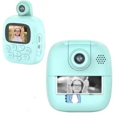 Детский фотоаппарат M4 Kids Print Camera 1080p голубой