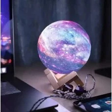 Ночник настольный 3D Луна Moon Night 15 см RGB пульт