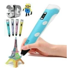 3Д ручка Smart 3D Pen-2 с LCD дисплеем голубой