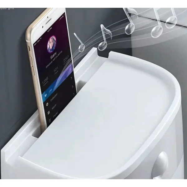 Тримач для туалетного паперу Ecoco JX202 настінний білий Ecoco