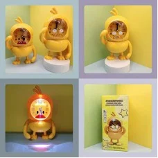 Детский ночник-будильник Little Duck 3в1 с копилкой оранжевый