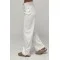 Джинси жіночі білі широкі Wide Leg зі швами Lurex